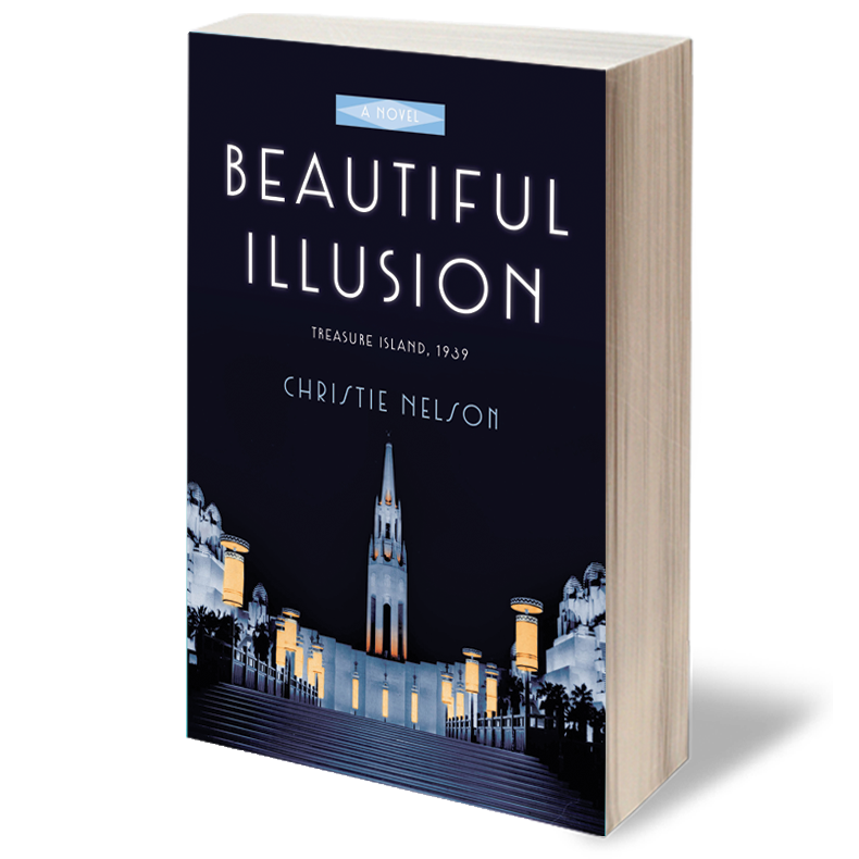 Beautiful Illusion, a historical fiction novel set on Treasure Island in 1939